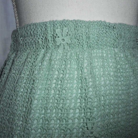 Hope's New Light Green Lace Short Skirt S M - Picture 3 of 6